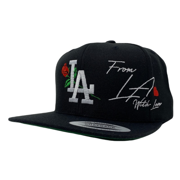 Los Angeles LA Rose Rosa Snapback Hat Cap - Picture 2 of 9